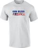 God Bless America Flag Red White Blue Political T-Shirt