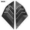 2pcs For Ford Focus ST RS MK3 2012-2018 Hatchback Rear Window Louvers Car Blinds Side Tuyere Louvers Vent ABS Accessories Style