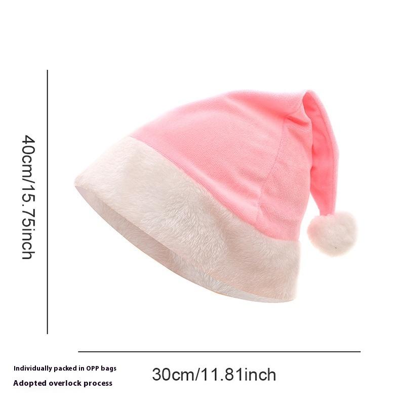 Christmas Hat Red Super Soft Bronzing Colorful Stars Adult Hat Christmas Holiday Party Dress Up