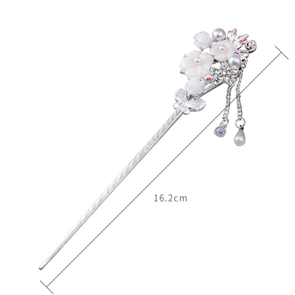 Headwear Tassel Zinc Zinc Alloy Rhinestone Pearl Hair Jewelry Hair Sticks Hair Chopsticks Hanfu Accessories