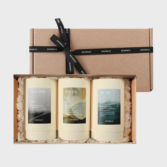 

Корейский травяной чай без кофеина 3 вида подарочный набор