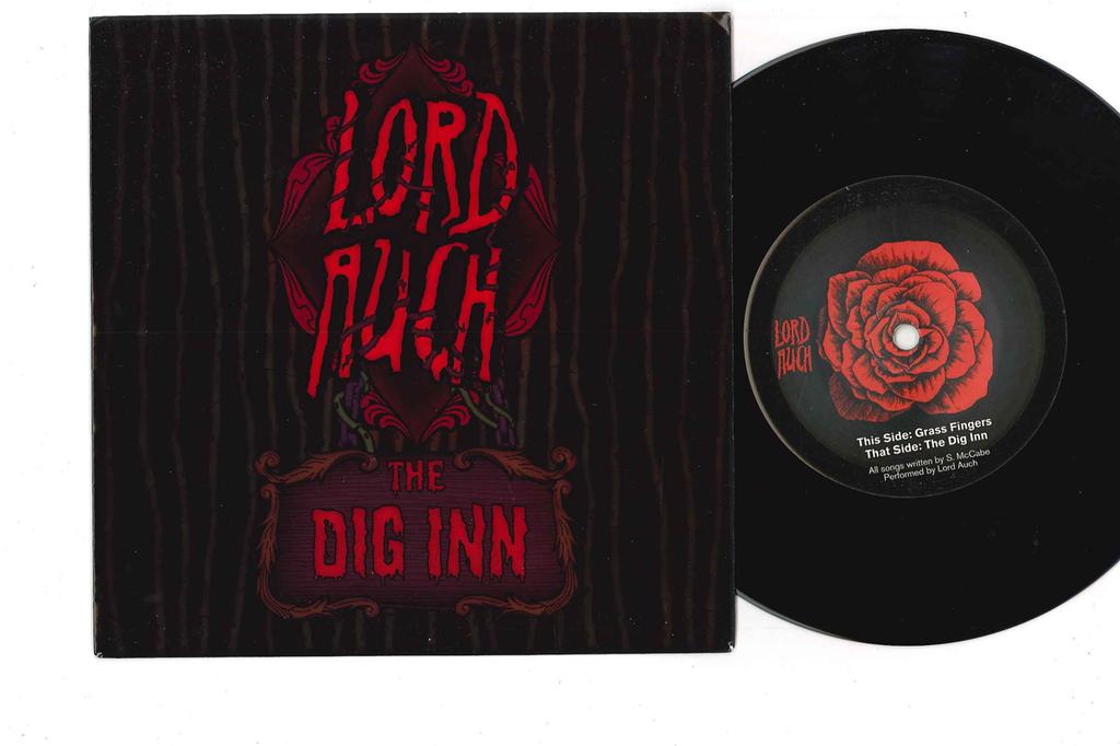 7inch Record LORD AUCH - Dig Inn YALC0024 YOUNG AND LOST  2008 UK Rock Used