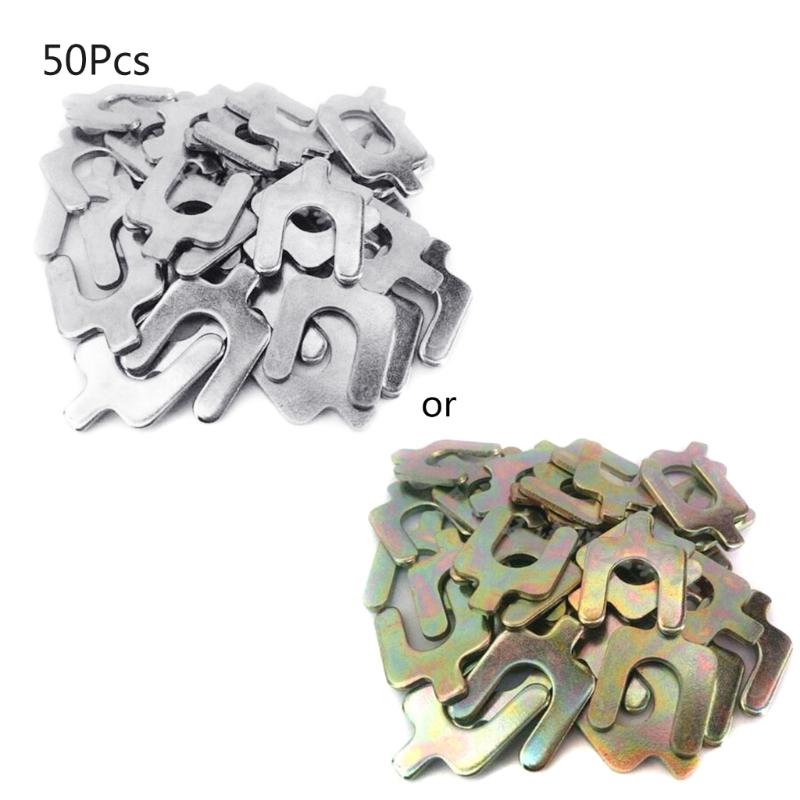 50-delars Fyrahjulspositioneringsjusteringsbricka U-typ Pluggtätning Fyrahjulsinställning Insats U-formade Kilar Hållbar