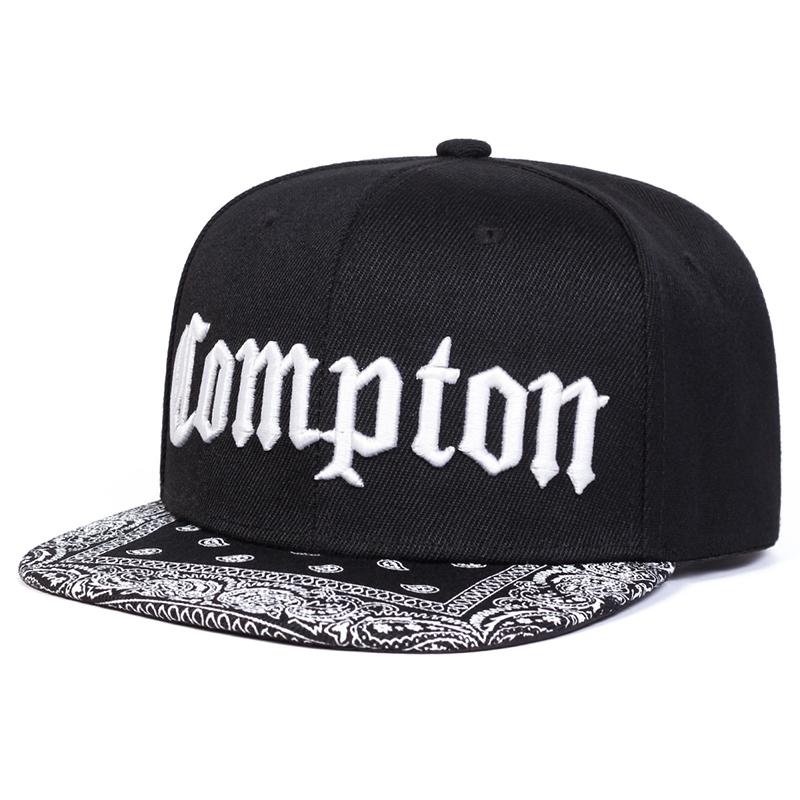New Flat Edge Hat Compton Cashew Flower Street Hip Hop Hat Daily Leisure Decoration Sunshade Hat Baseball Hat