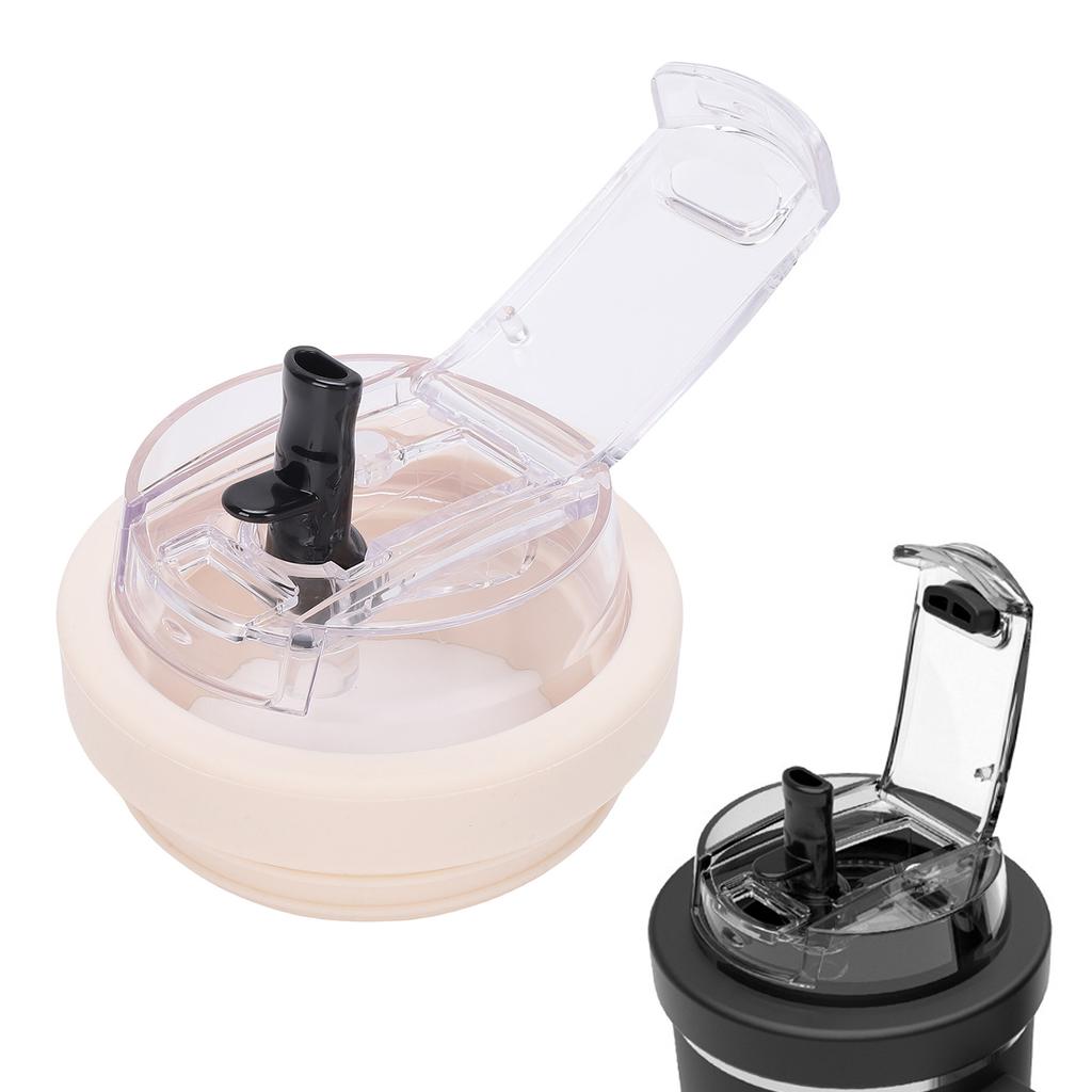 Straw Lid Fit for 40oz Cup Double Drinking Mouth Spill Proof Silicone Cup Lid with Straw