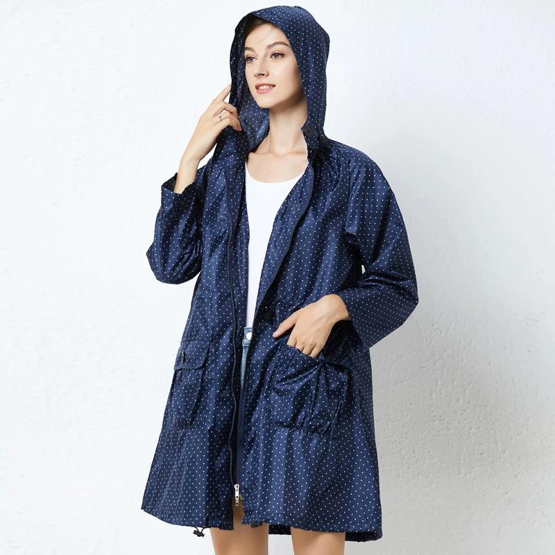Raincoat Adult Outdoor Travel Walking Girl Student Fashion Lightweight and Thin Type Waist-Tight Waterproof Short Outwear Poncho