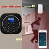 1,8-calowy TFT WIFI GSM Bezprzewodowy Alarm Domowy Zabezpieczający Zdalne Sterowanie Aplikacją dla Google Home