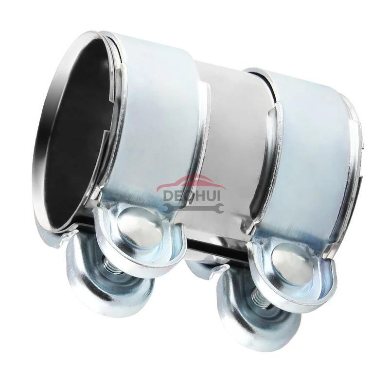 CSDOH Clamp Stainless Steel 45mm 50mm 55mm 60mm 65mm 70mm 76mm Exhaust Tube Pipe Connector Joiner Sleeve Clamp Adjustable Tip