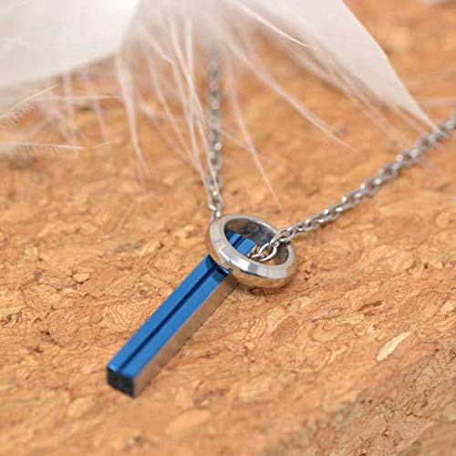 Fe-fe Phiten Titanium Necklace, Blue, Men's, Size 45, Set of 2 (Necklace and Kotobuki Jewelry Polishing Cloth)