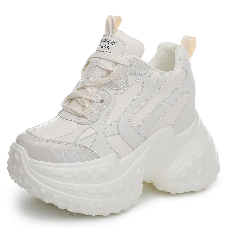 12 New Breathable Dad Shoes Platform Mesh Small Sports Casual Shoes A21