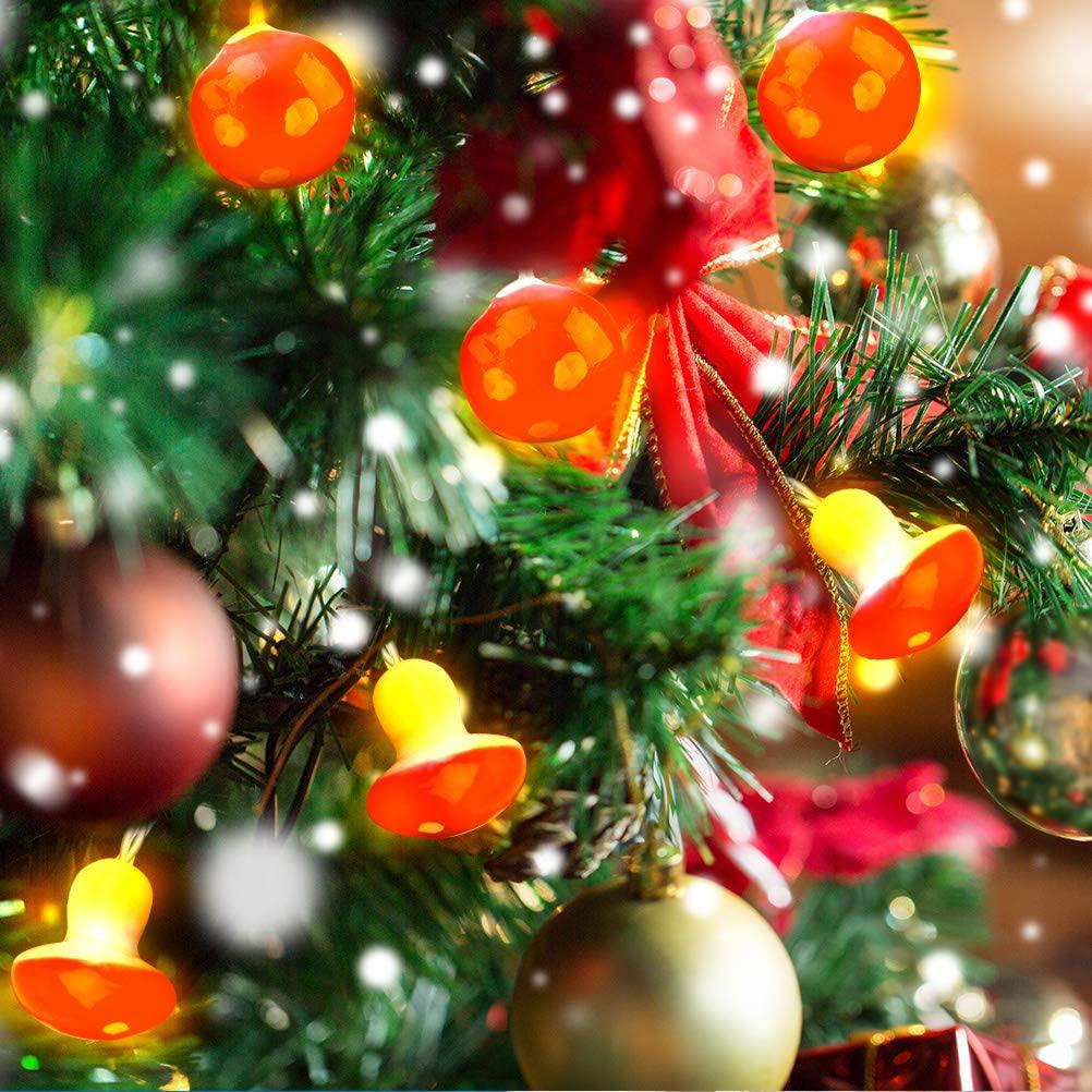 LED Mushroom String Light Battery Operated Fairy Light Garden Party Decor for Christmas Weddings