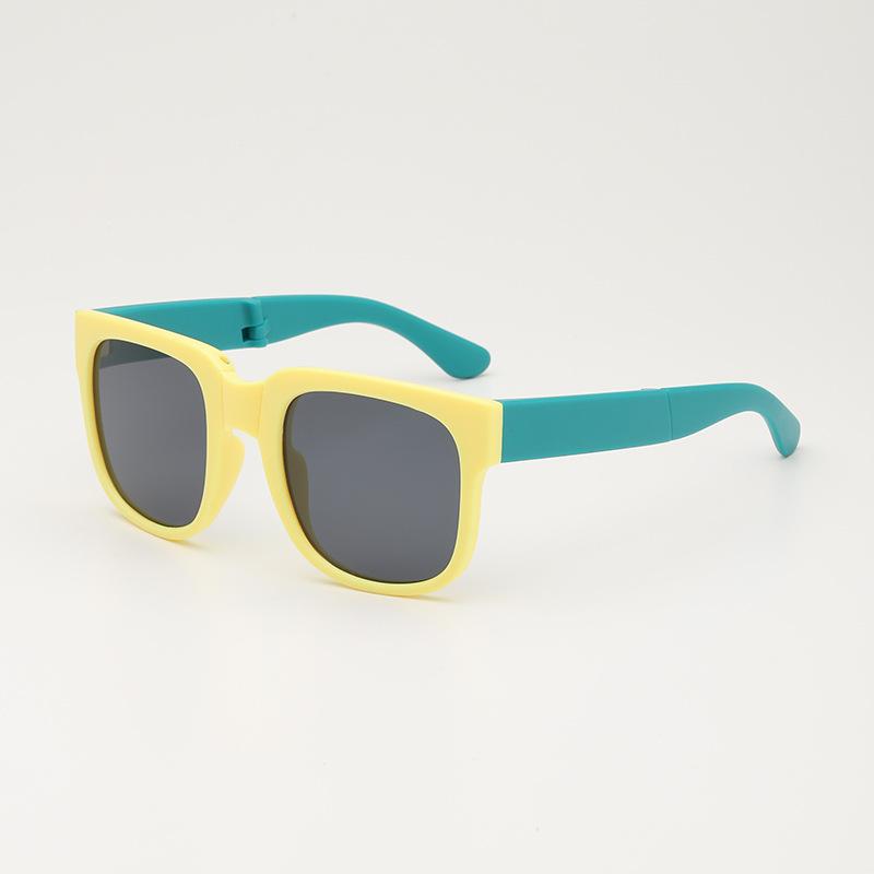 Folding Fashionable UV Resistant Baby Sunglasses New Box Art Children's Glasses Trend