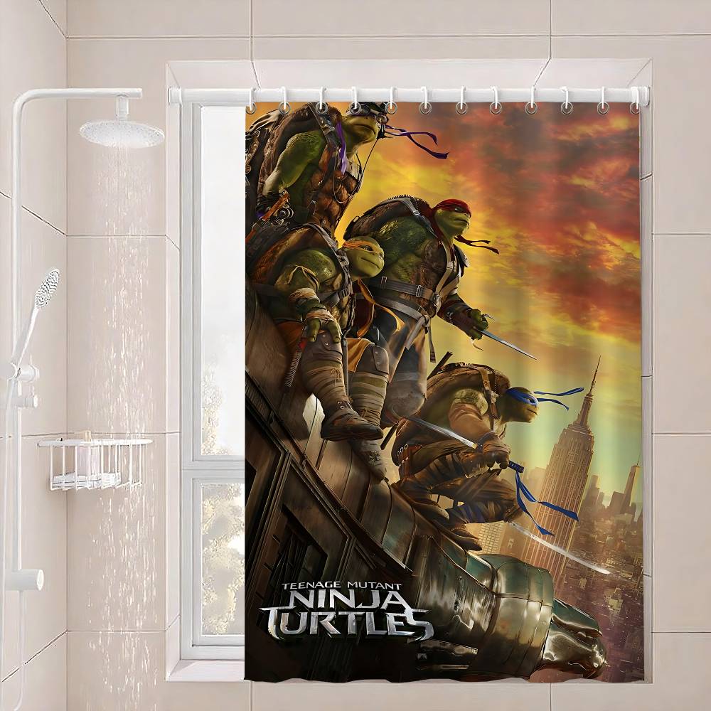 

Подростки Мутанты Ниндзя Черепашки Занавеска для душа - Водоотталкивающая и непротекающая, Устойчивая к плесени и грибку для 90x180 cm
