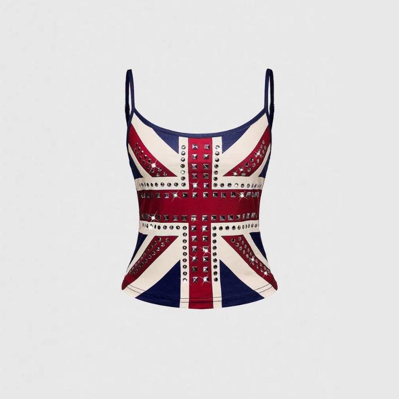 Europäisches und amerikanisches Sommer-Street-Trägertop