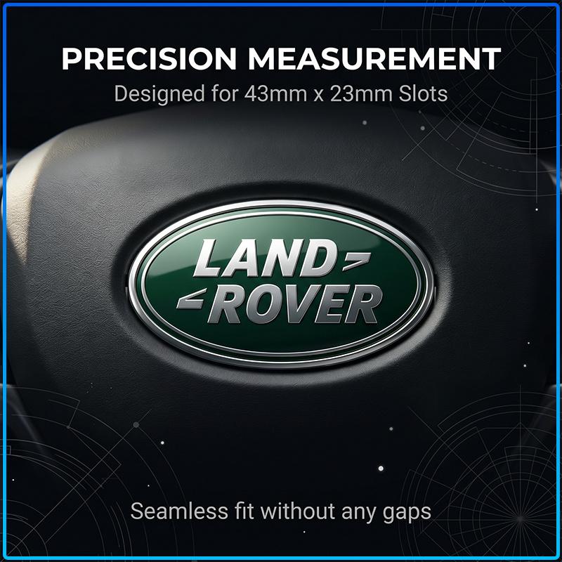 1 Pezzo ABS Coprivolante Auto Stemmino Centrale Emblema Adesivo Per Land Rover Freelander 2 L2 L319 L462 LF Range Sport Evoque L322 Discovery 2 3 4 5