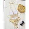 TS JYL-SW012 Cutout Lace-Up One-Piece Swimsuit, Sexy Backless Swimwear For Beach