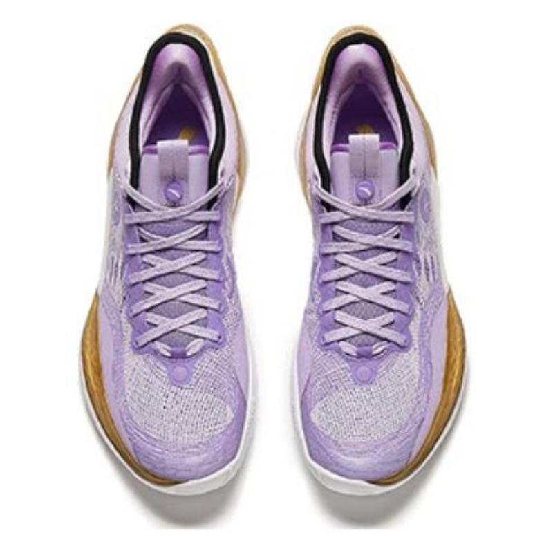 Anta Three point Rain1.0 Cushioning Abrasion Resistant Low top Basketball Shoes Men's Purple Sneakers 912411102-3