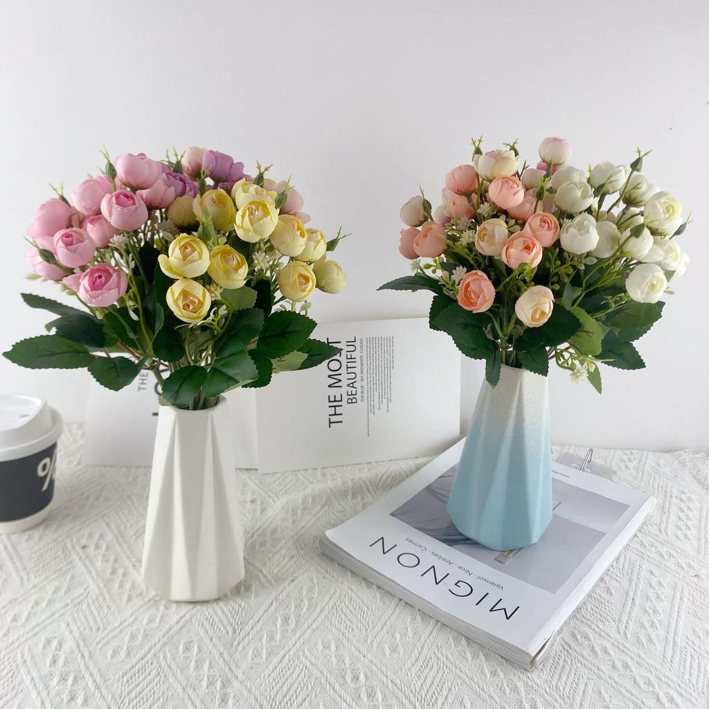 10pcs Direct Sales Simulation 15-Head Hennessy Xiaofu Bundle Simulation Flower Home Wedding Photography Camping Decoration