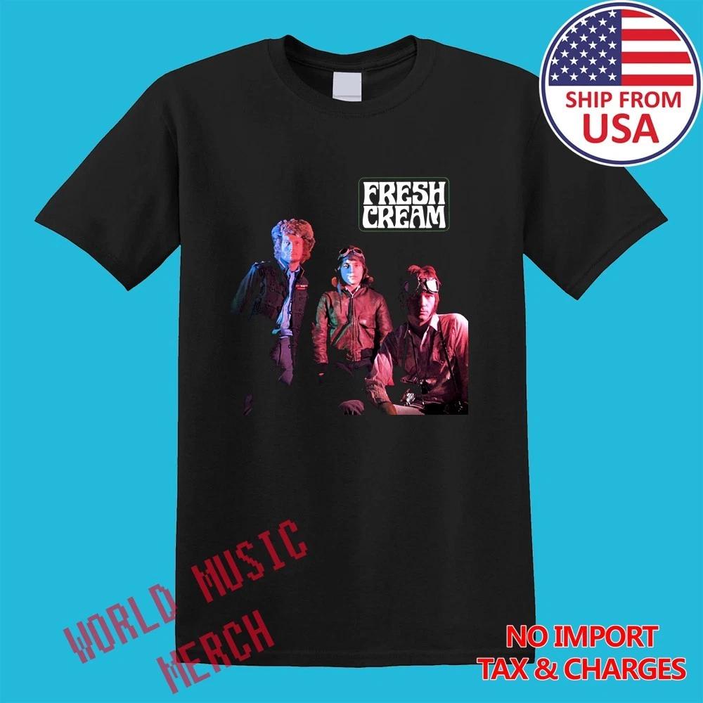 Cream Fresh Cream Eric Clapton Men s Black Size S-5XL 4XL