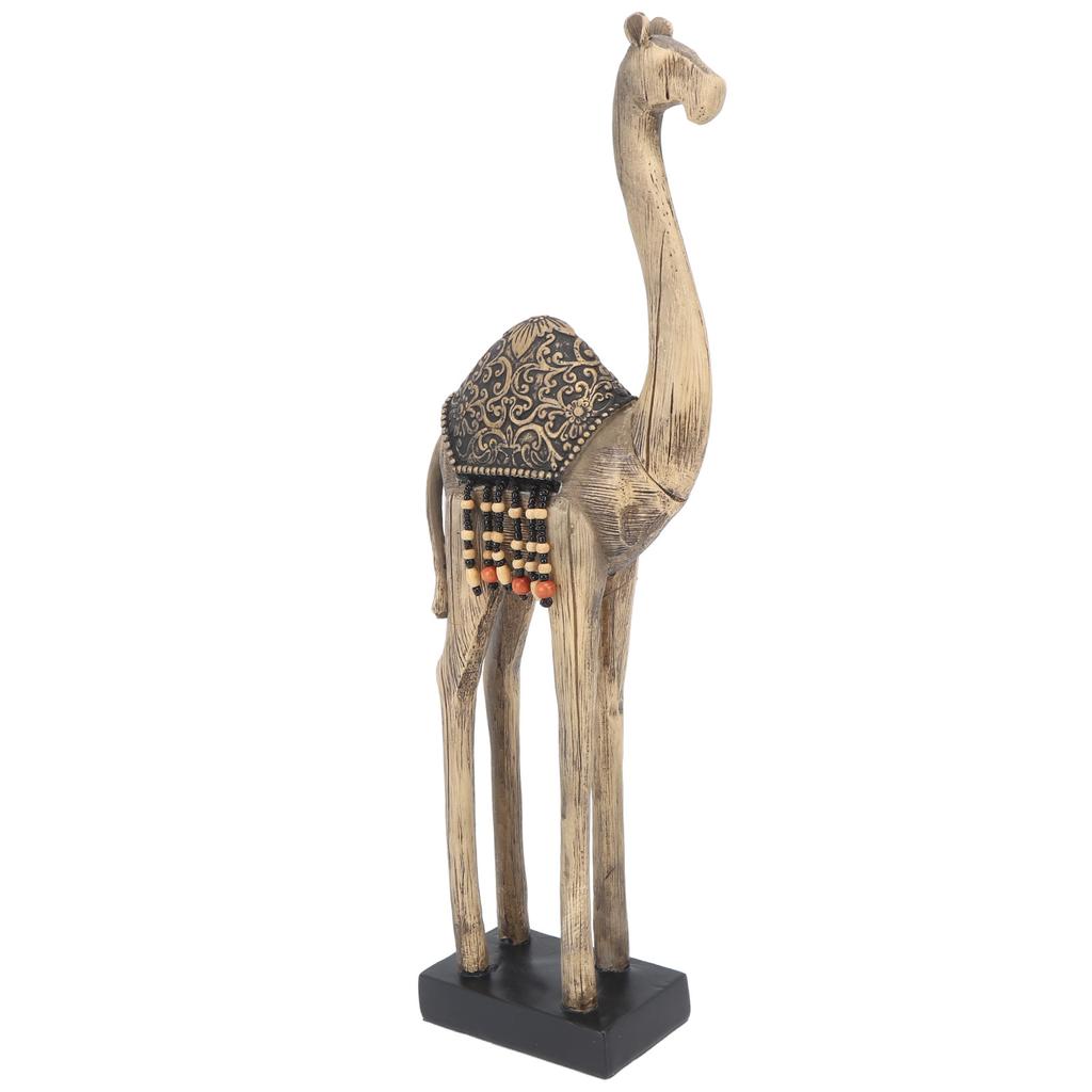 Kamelstatue Künstlerische Kamelskulptur für den Schreibtisch Harz-Kamelstatue Heimdekorationsornament