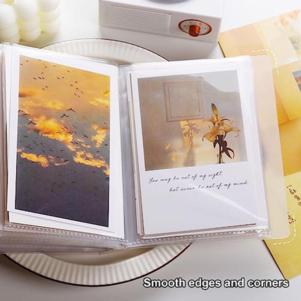 A6-Information Booklet Waterproof 4x6 Clear Photo Album With 40 Pockets & Large Capacity-A6 Information Booklet