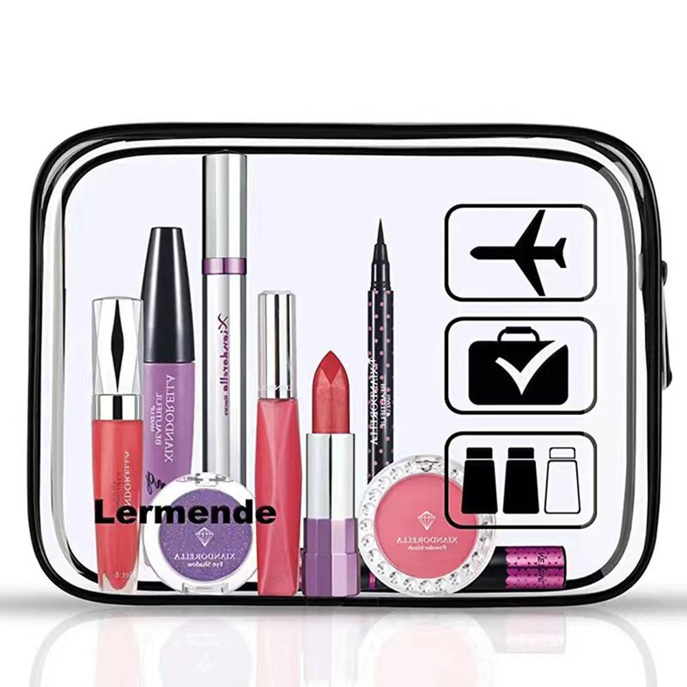 Transparent Waterproof Storage Bag 3pcs Travel Convenient Toileting Bag Minimalist Makeup Bag Pvc Transparent