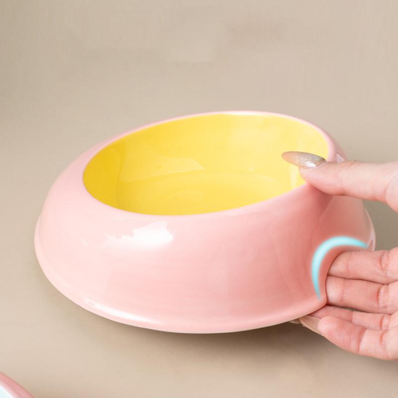 Ceramic Pet Cat Bowl Pet Drinking Water Feeding Bowl Ceramics Cat Food Dog Food Utensils Cat Dog Pet Supplies Accessories