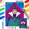 Evil Queen Digital Oil Painting Diy Handpainted Coloring Painting Home Decoration, Art Wall Decor Gifts for Adults Room Decoration
