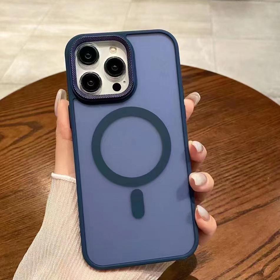 Toepasbaar op Apple 15promax Mobiele Telefoonhoes IPhone 14 Huidachtig 13 Magnetische Beschermhoes