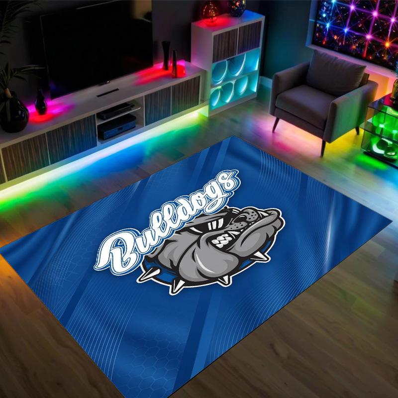Canterbury-Bankstown Bulldogs Design Crystal Velvet Carpet Cozy Non?Slip Printed Rug For Bedroom Living Room Entrance