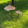 Metal Metal Rusty Mushroom Halloween Decoration Rusty Mushroom Plaque Garden Decoration Set  Garden