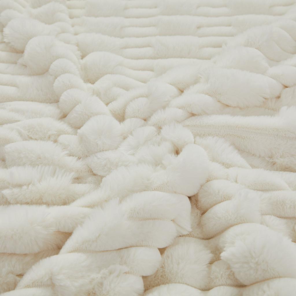 Double Layered Thick Solid Color Warm Blanket