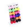 Girl Round Ball Small Korean Multicolor Drop Earrings Fashion  Accessories Jewelry Stud Earrings