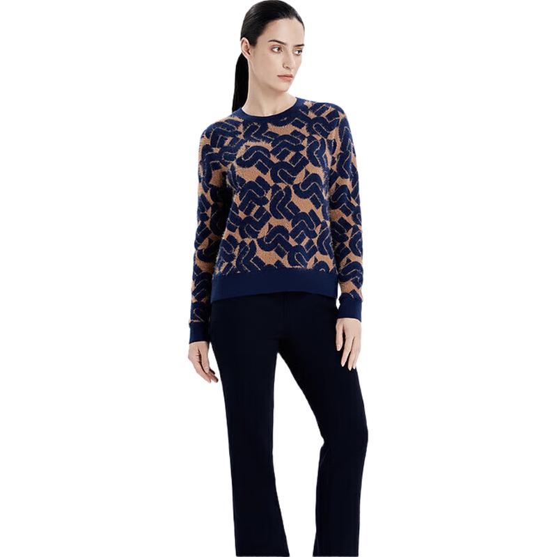 

Женский свитер из смесовой шерсти с абстрактным узором от PORTS L