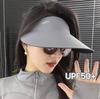 2025 Women's Open-Top Visor Hat: Large Brim UV Protection for Outdoor Spring