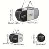 1pc Folding Classified Laundry Basket Breathable Separated Dirty Clothes Storage Basket with Handle Large Capacity Laundry Bag