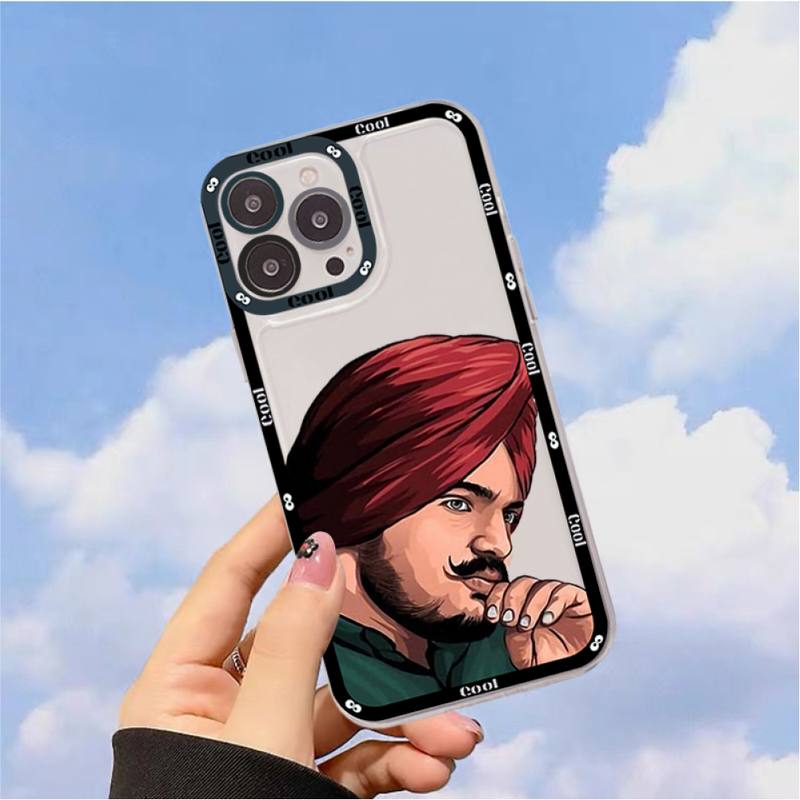 Sidhu moose wala Phone Case for iPhone 11 12 13 Mini Pro Max 14 Pro Max Case shell