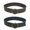 PU Leather Waist Belt with Pin Buckle Harajuku Alloy Rivet Waist Belt Woman Girls Jeans Dresses Skirt Coat Waistband