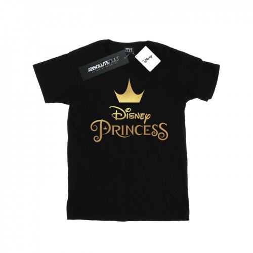 Disney Womens/Ladies Princess Crown Logo Cotton Boyfriend T-Shirt