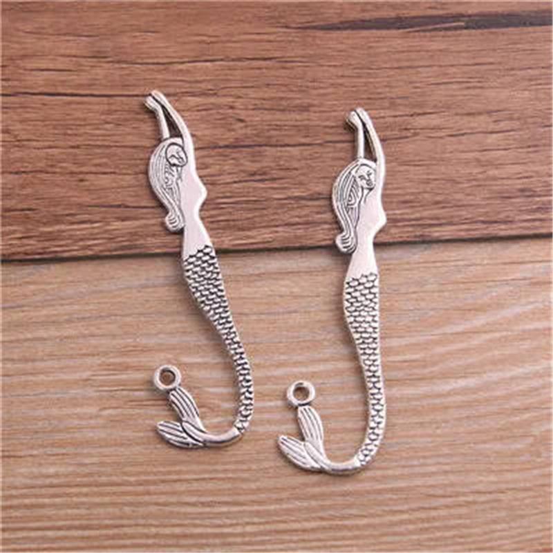 

2 шт. Металлическая закладка-русалка, бронзовый тон, форма русалки, офисные и школьные принадлежности, подарок для студентов, канцелярские товары 2pcs серебряный