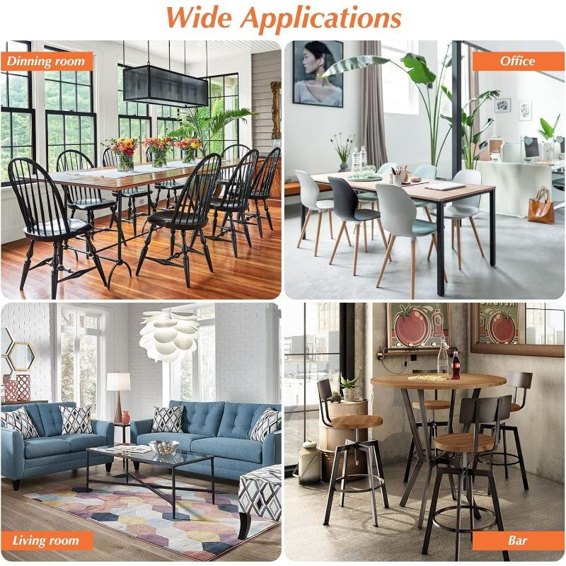 8/24pcs Silicone & Felt Chair Leg Floor Protectors - Anti-Scratch, Noise-Reducing Furniture Sliders for Protecting Hardwood/Tile Floors