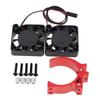 Upgrade Rc Motor Cooling Fan Motor Radiator 1/10 Scale Car Hobby Replacement Silver 25-26