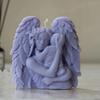 Angel And Child Sculpture Silicone Mold DIY Mother's Day Gift Home Decor Resin Molds Mother With Baby Embrace Statue Candle Mold