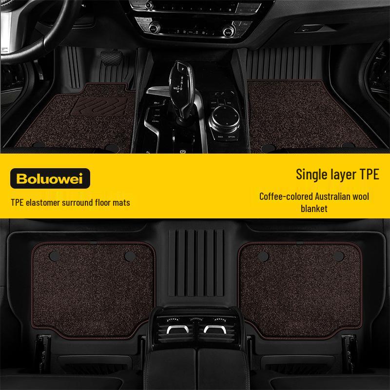 ZEEKR Car Floor Mats: Wear-Resistant, Waterproof, Anti-Slip, Easy-to-Clean TPE Coil Carpet for Specific Models