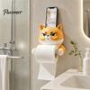 Purpose Paper Towel Holder Holder, with Top Phone Cartoon Install Design, Waterproof Moisture-Proof Wall Mounted Bathroom Accessory Roll Stand