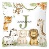 Animal with Name Pillow Case Personalized Pillow Dust Cover Bedroom Kids Wild Party Decoration Pillowcase Birthday Children Gift