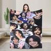 Seonghwa Kpop Ateez Band Plush Blanket Child Flannel Throw Blanket For Outdoor Warm Soft Custom Quality Bedspread Gift