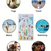 Custom Sea Animals Beach Towel Personalized Name Kids Cartoon Microfiber Bath Towel 160x80cm Quick Dry Pool