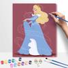 Disney DIY Sleeping Beauty Oil Painting Art Painting Kit Home Wall Decor Handmade Gift Princess Aurora Wall Art Bedroom Craft Supplies