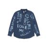 Camicia Denim a Maniche Lunghe Abbottonata con Ricamo di Lettere Levis Uomo camicie Blu Indaco A1919-0023